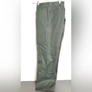 DICKIES MENS GRAY GREEN WORK PANTS SZ. 40x32.   #188